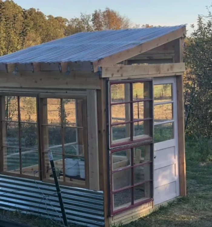 How I Built a Greenhouse from Recycled Windows